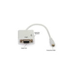 Cabo Adaptador Micro HDMI para VGA com Áudio, Branco