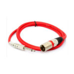 Cabo P10 para XLR Macho Vermelho