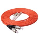 Cabo de fibra ótica multimodo durável 3ft LC UPC a PVC OM1 do duplex 2.0mm de FC UPC